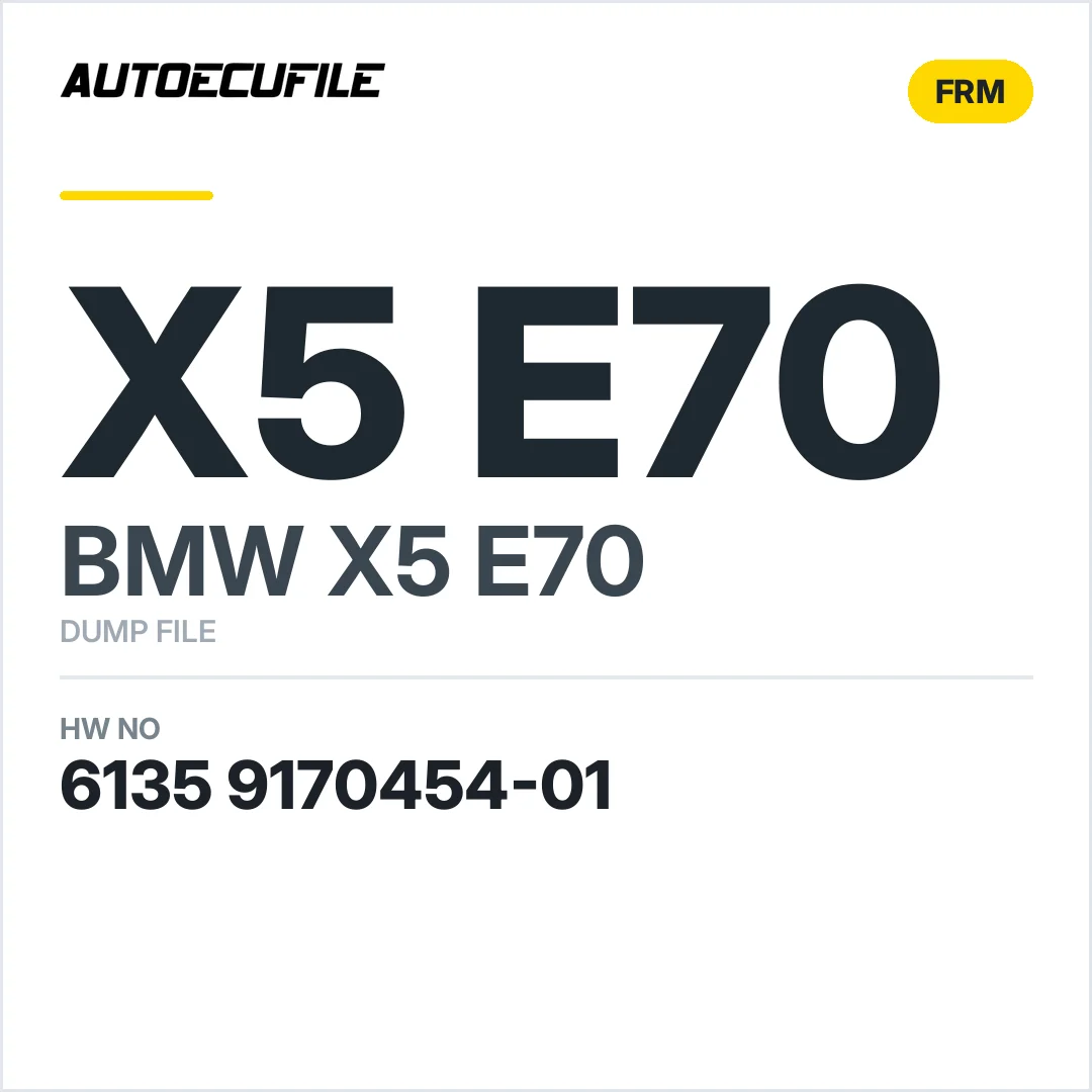 BMW X5 E70 FRM2 6135 9170454-01 DUMP