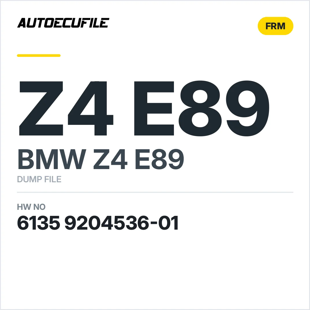 BMW Z4 E89 FRM  6135 9204536-01 DUMP