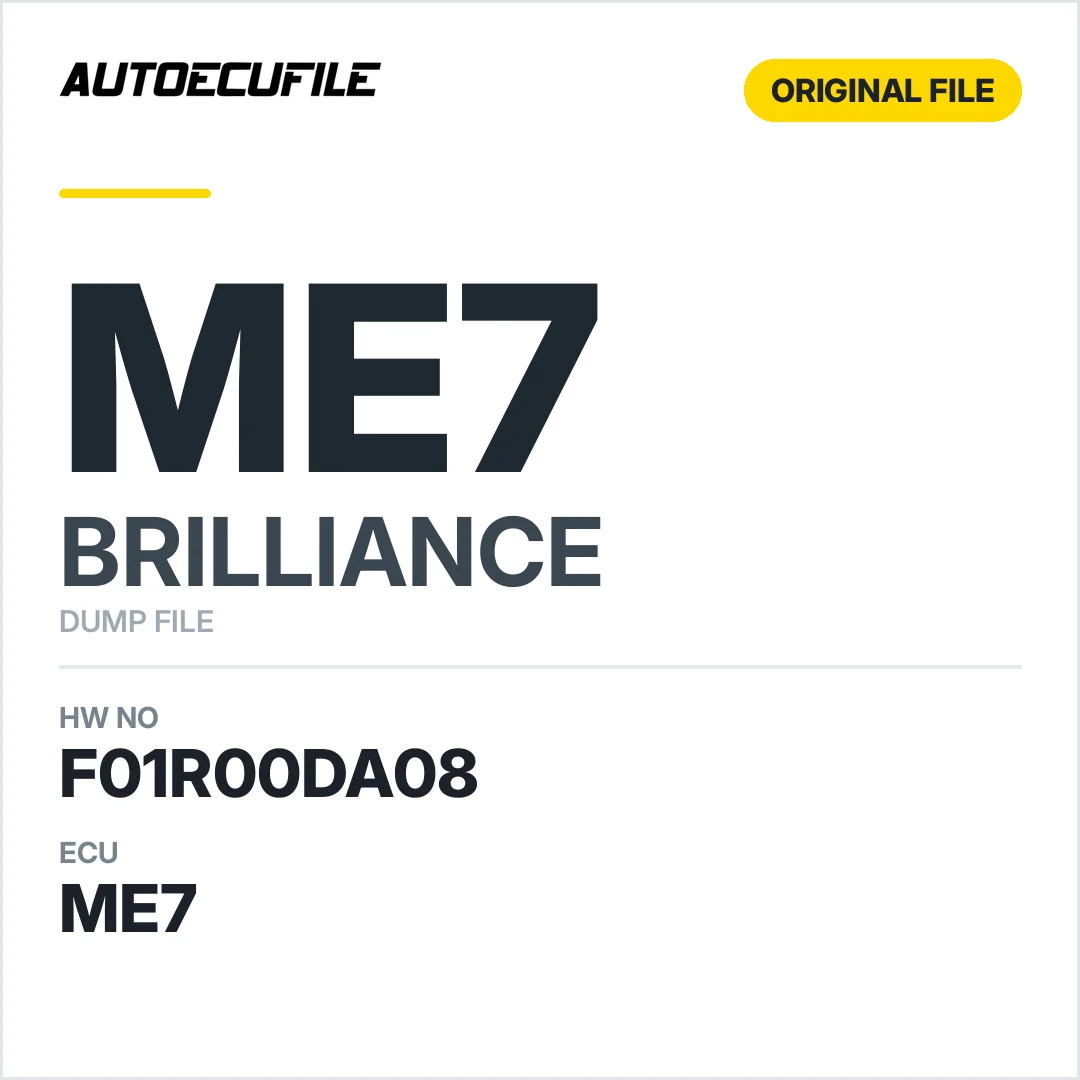 BRILLIANCE ME7 F01R00DA08  A4-4A92-AT DUMP