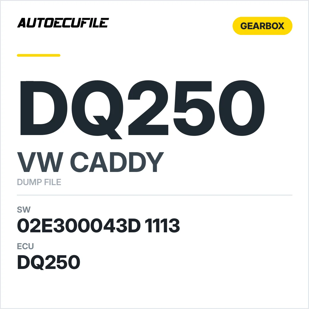CADDY GEARBOX DQ250 02E300043D  1113  DUMP