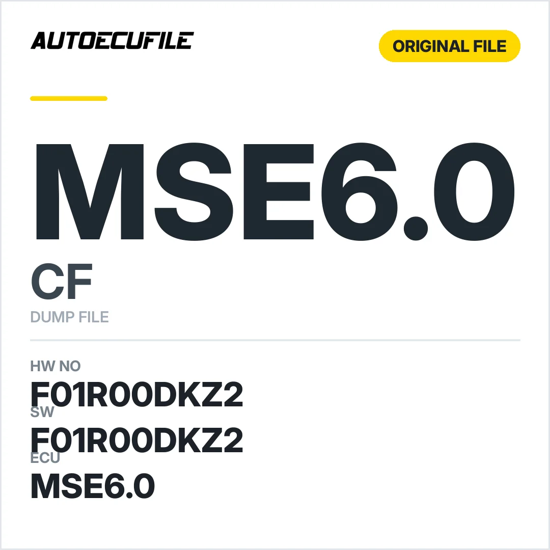 CF150 MSE6.0 F01R00DKZ2 F01R00DKZ2 DUMP