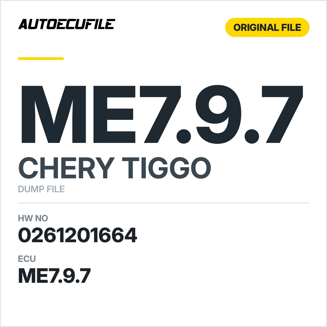 CHERY TIGGO ME7.9.7 0261201664 DUMP
