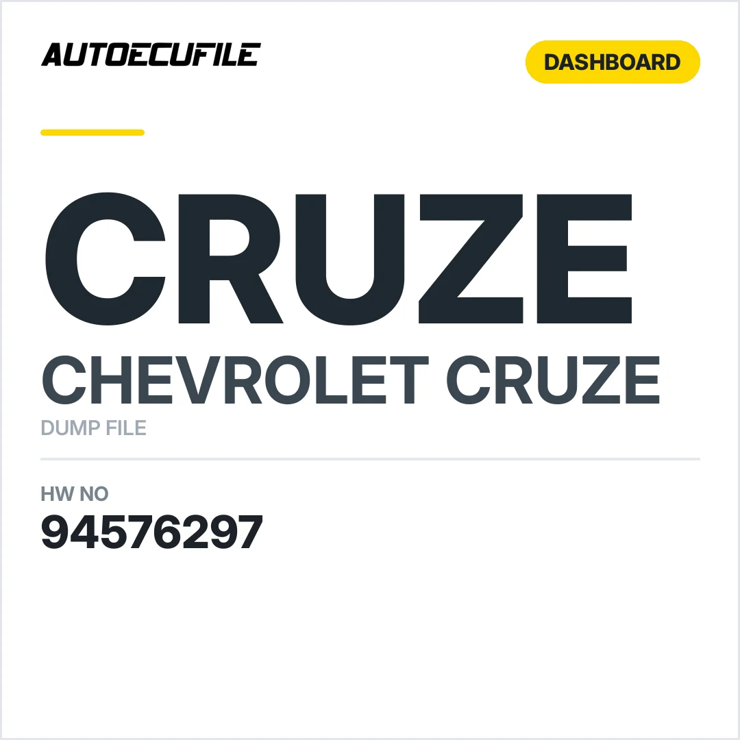 CHEVROLET CRUZE DASHBOARD 94576297 DUMP
