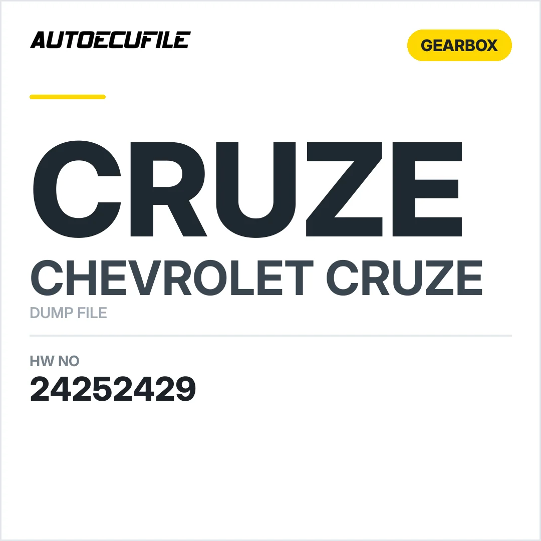 CHEVROLET CRUZE TCM 24252429 DUMP