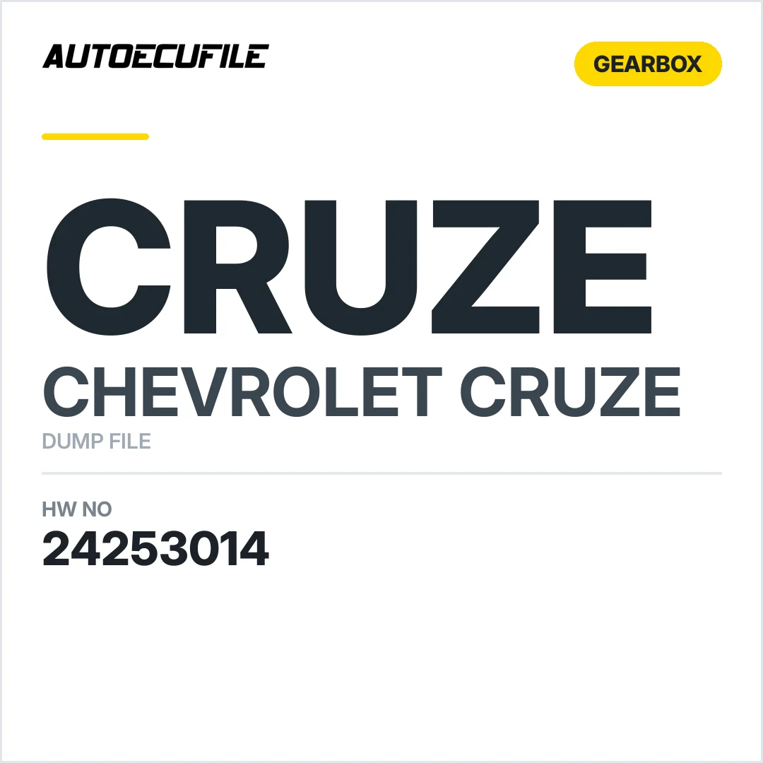 CHEVROLET CRUZE TCM 24253014 DUMP