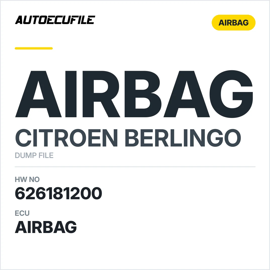 CITROEN BERLINGO AIRBAG  626181200 DUMP