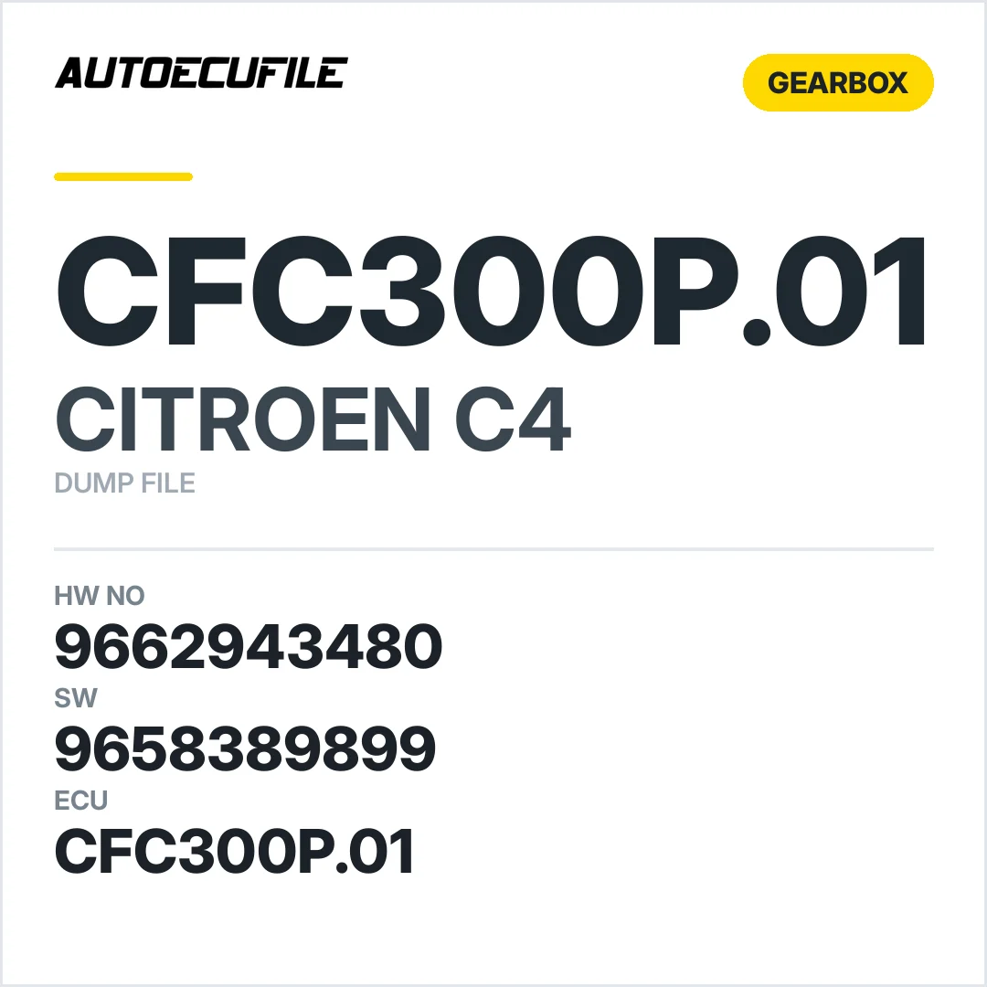 CITROEN C4  GEARBOX CFC300P.01 9662943480 9658389899 DUMP