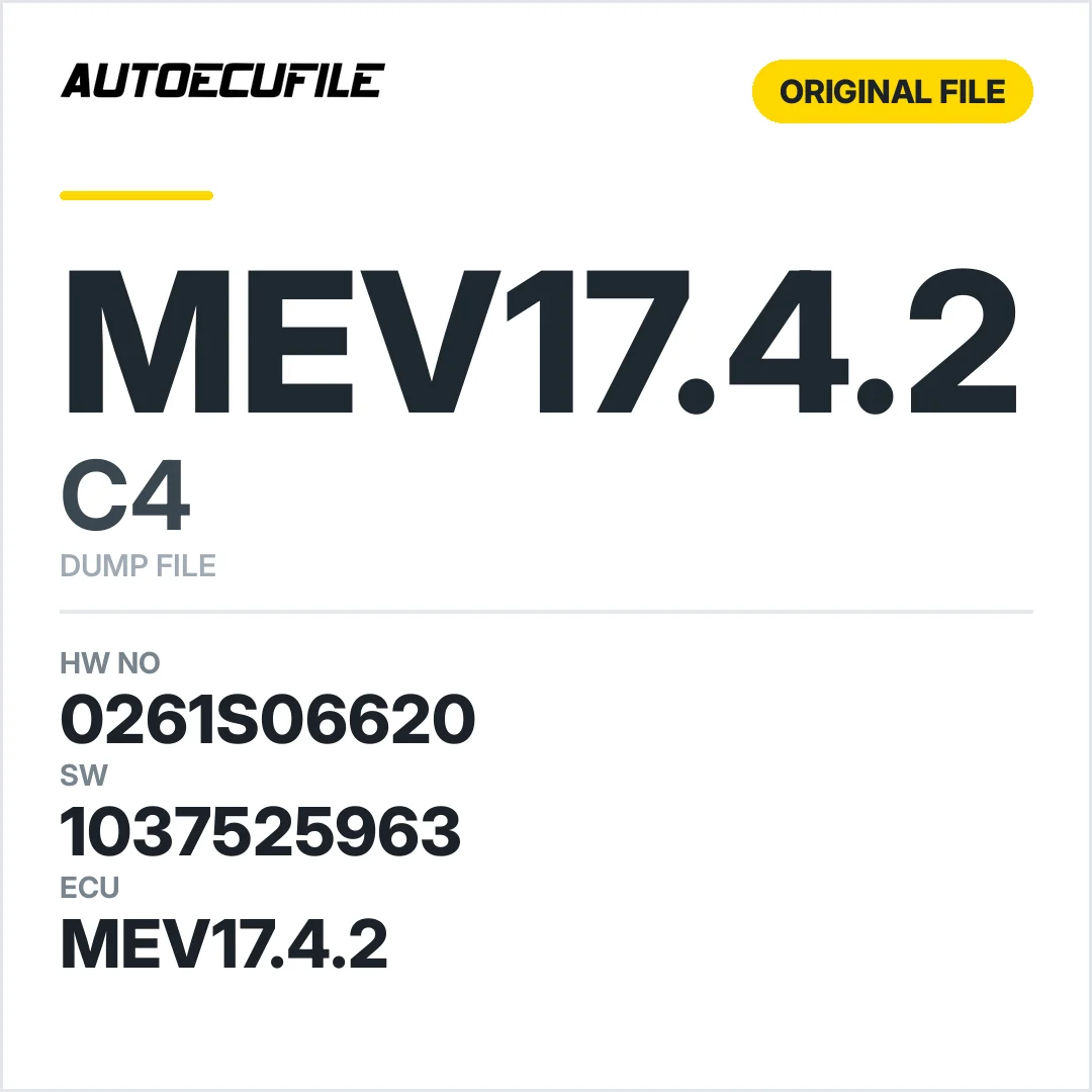 CITROEN C4 MEV17.4.2 0261S06620 1037525963 DUMP