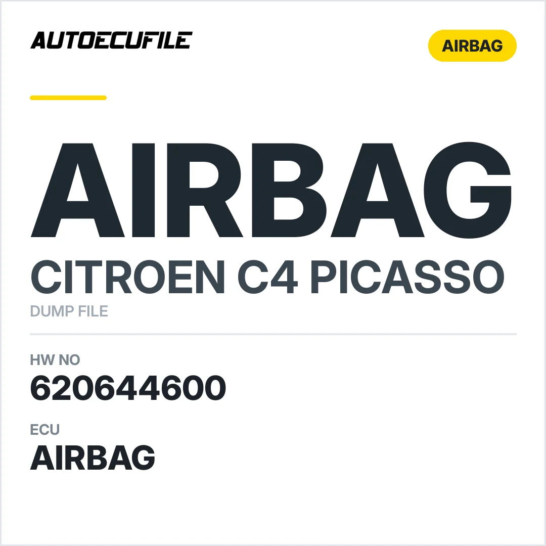 CITROEN C4 PICASSO AIRBAG 620644600 DUMP