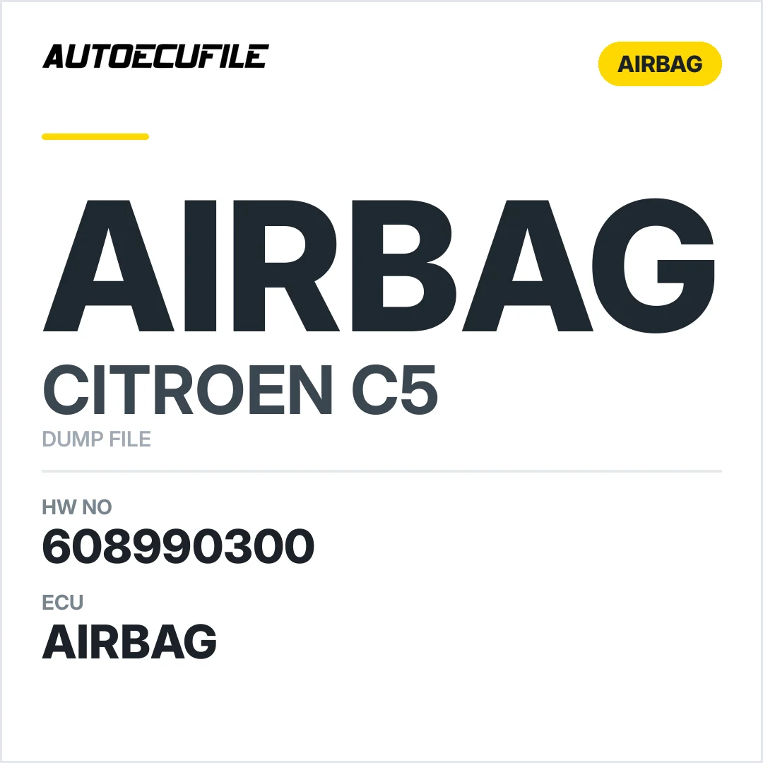 CITROEN C5 AIRBAG 608990300 DUMP