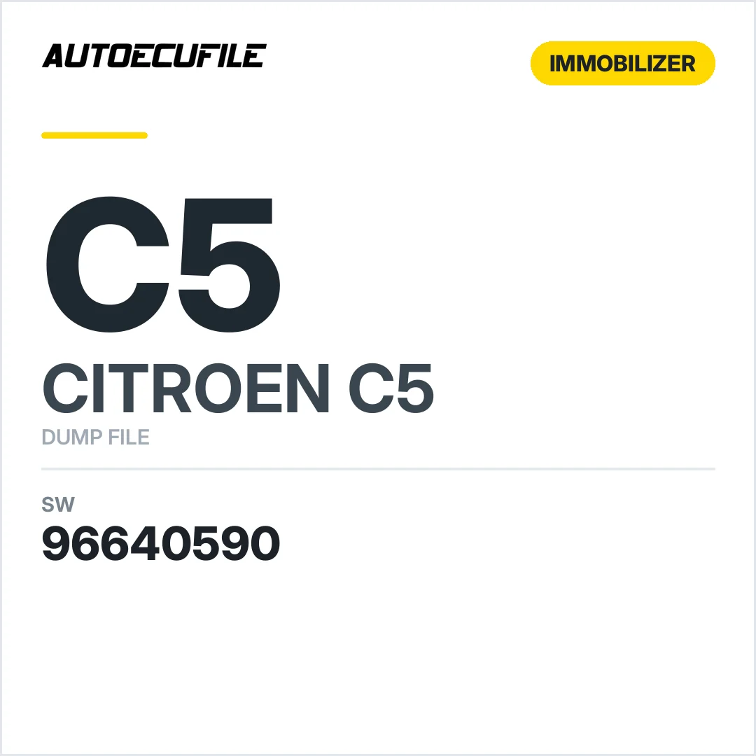 CITROEN C5 BSI 96640587 96640590 DUMP