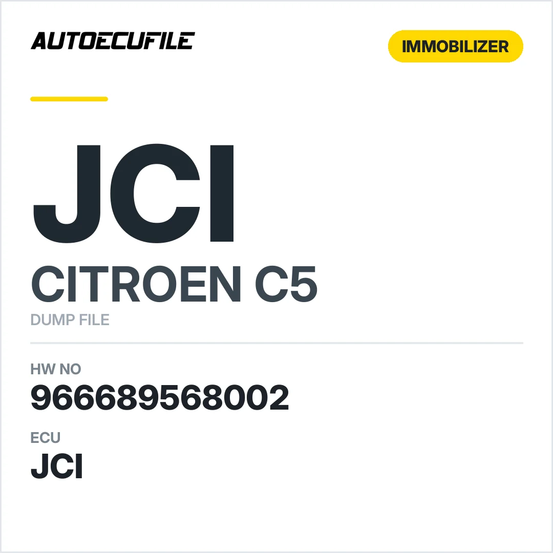 CITROEN C5 BSI 966689568002 DUMP