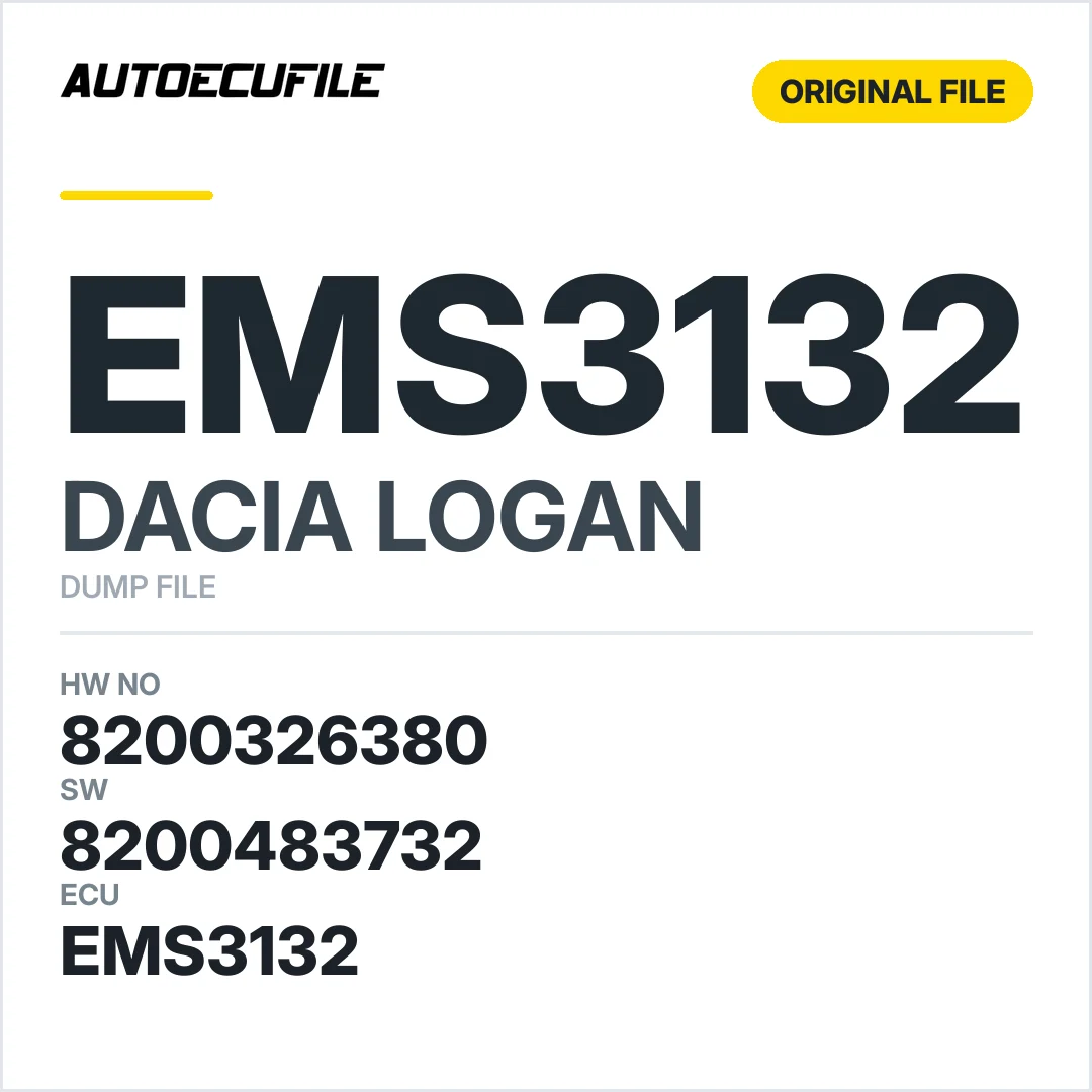 DACIA LOGAN EMS3132 8200326380 8200483732 DUMP