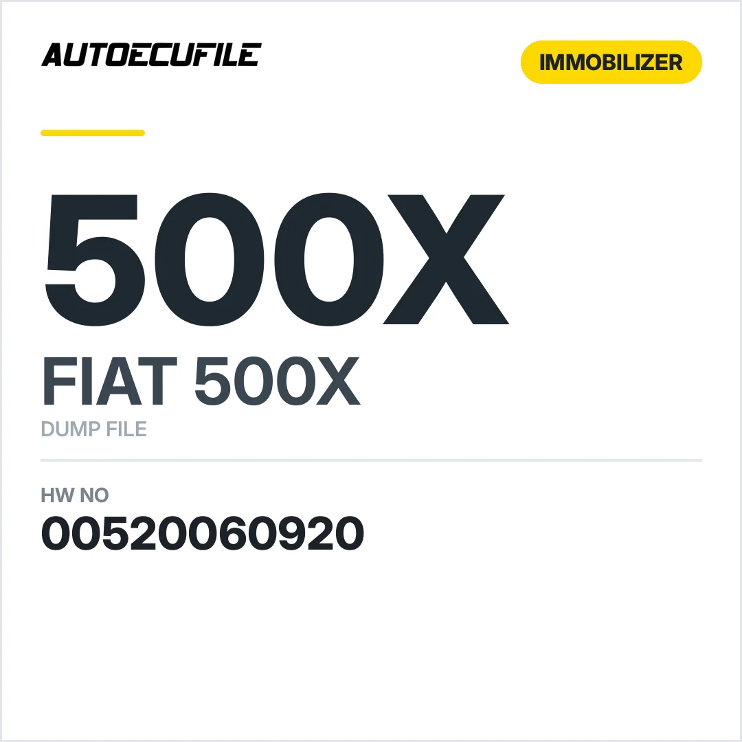 FIAT 500X BODY COMPUTER 00520060920 DUMP