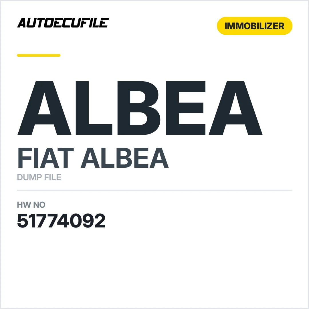 FIAT ALBEA  BODY 51774092 DUMP