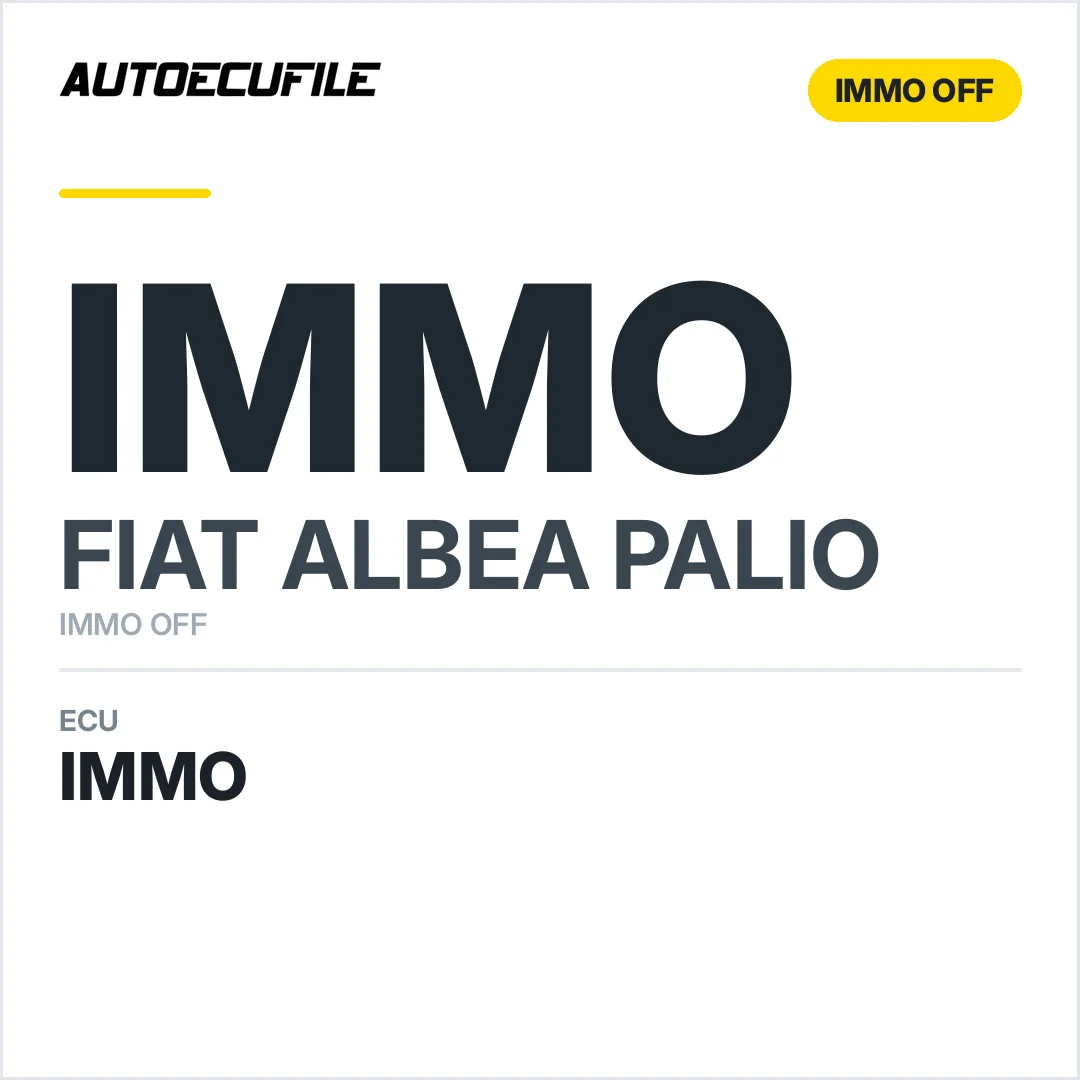 FIAT ALBEA-PALIO 6JF 51759030 IMMO OFF