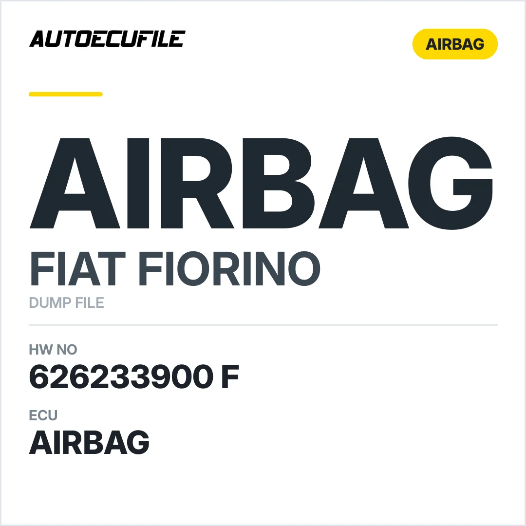 FIAT FIORINO AIRBAG 626233900 F DUMP