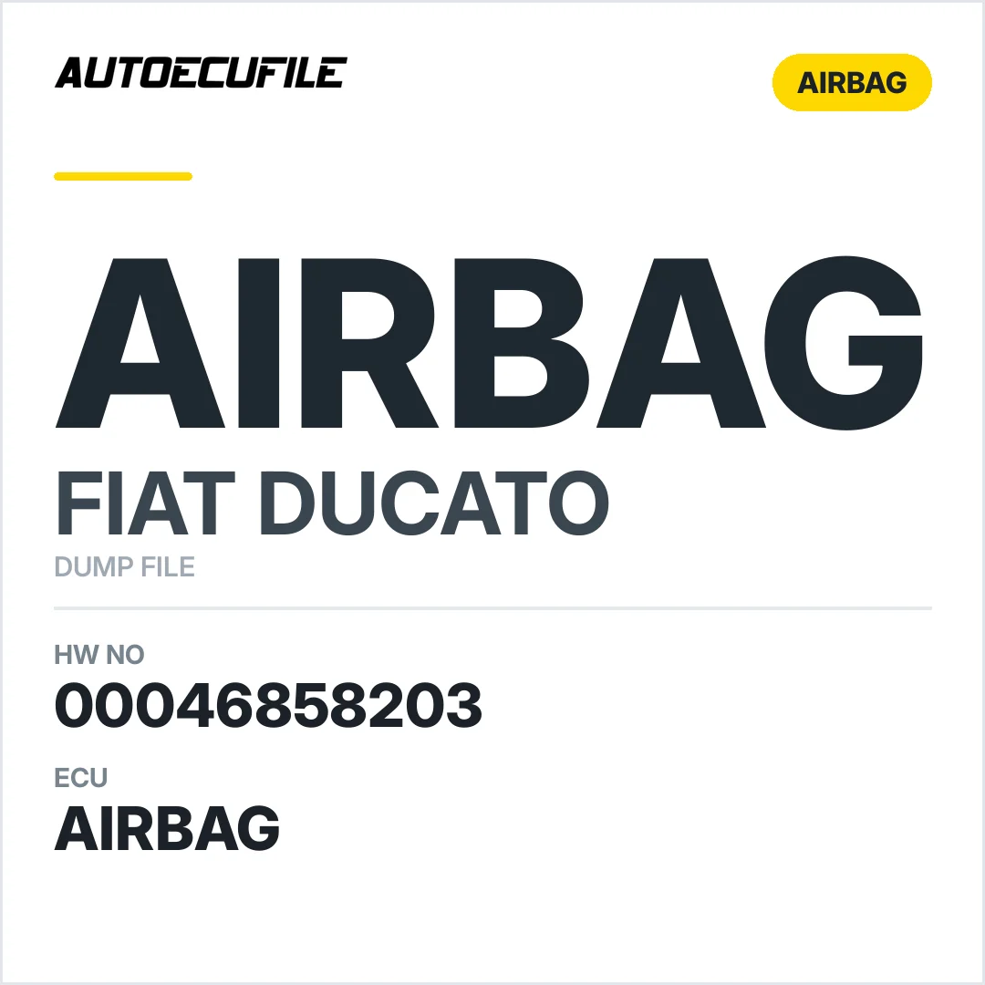FIAT DUCATO AIRBAG 00046858203 93977-D219 DUMP