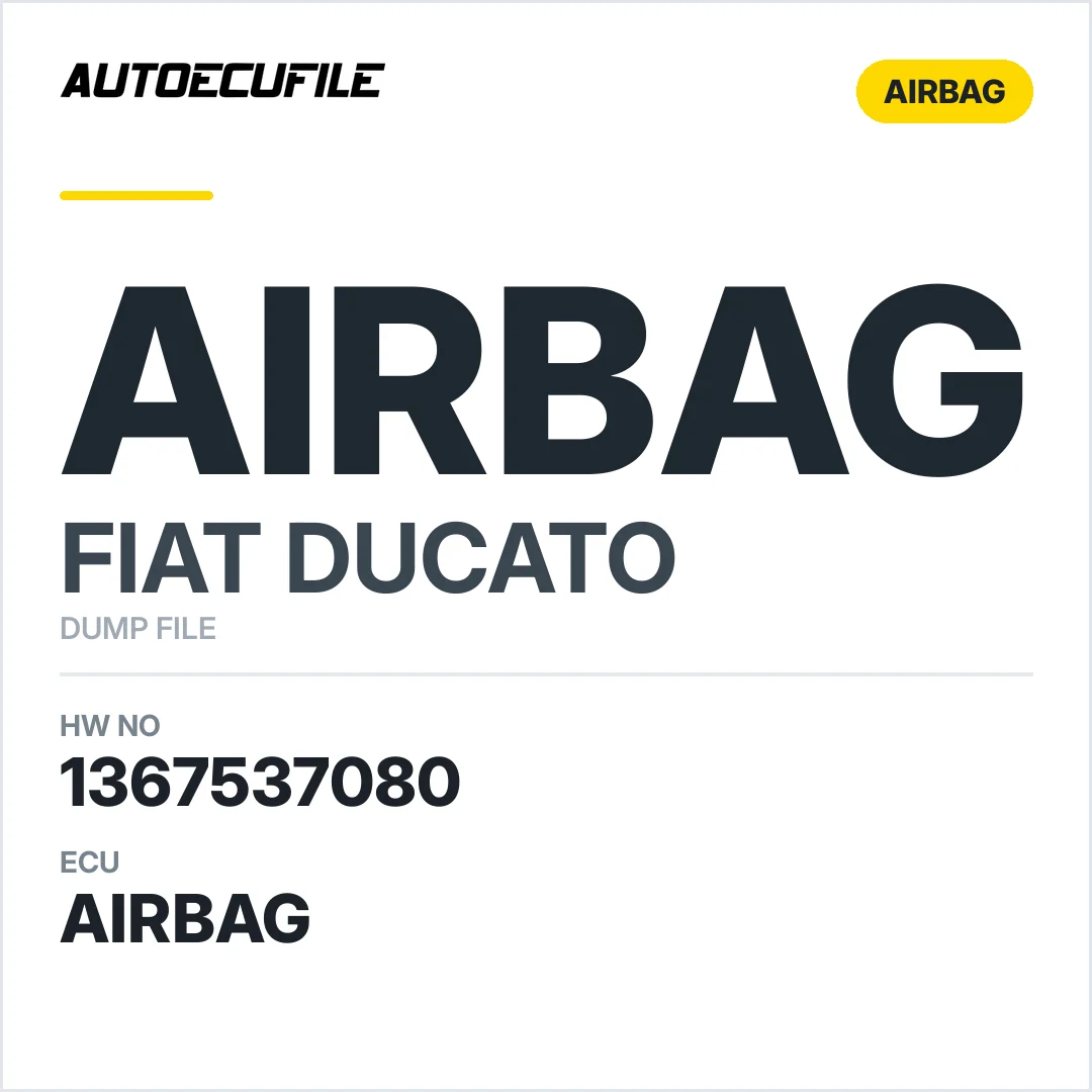FIAT DUCATO AIRBAG 1367537080 219953-104 DUMP