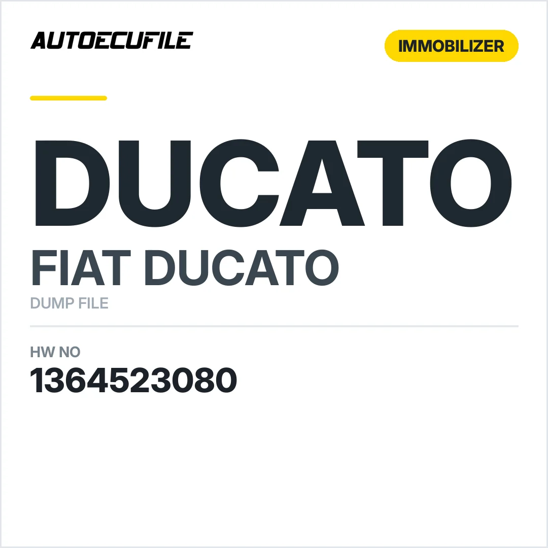 FIAT DUCATO BODY COMPUTER 1364523080 DUMP