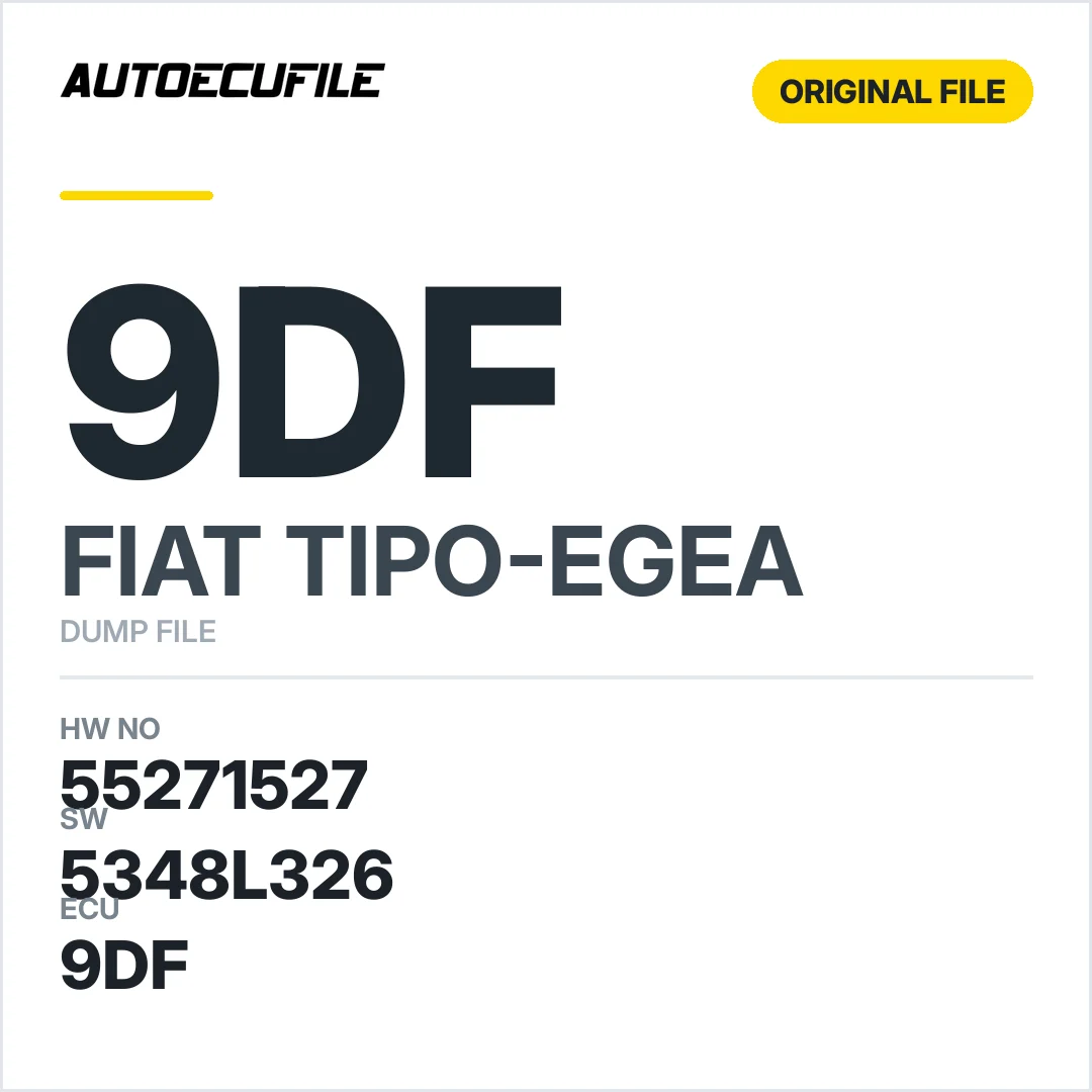 FIAT EGEA 9DF 55271527 5348L326 DUMP