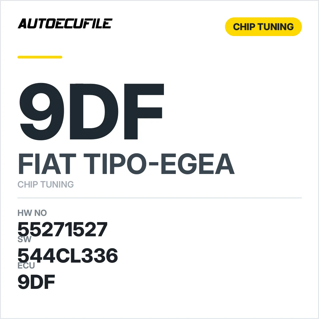 FIAT EGEA 9DF 55271527 544CL336  STAGE1 TUNED