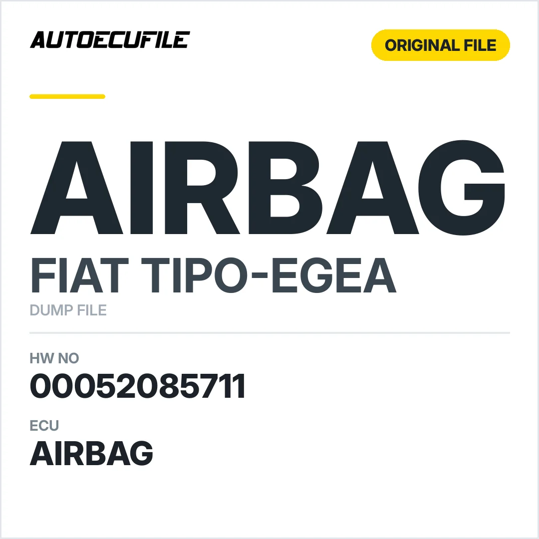 FIAT EGEA AIRBAG  00052085711 DUMP