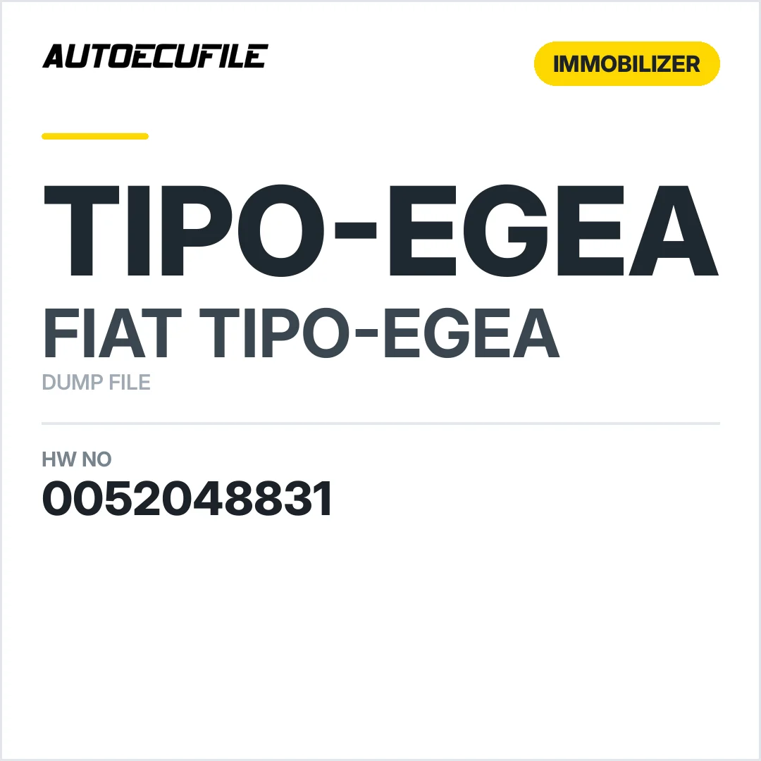 FIAT EGEA BODY COMPUTER 0052048831 DUMP