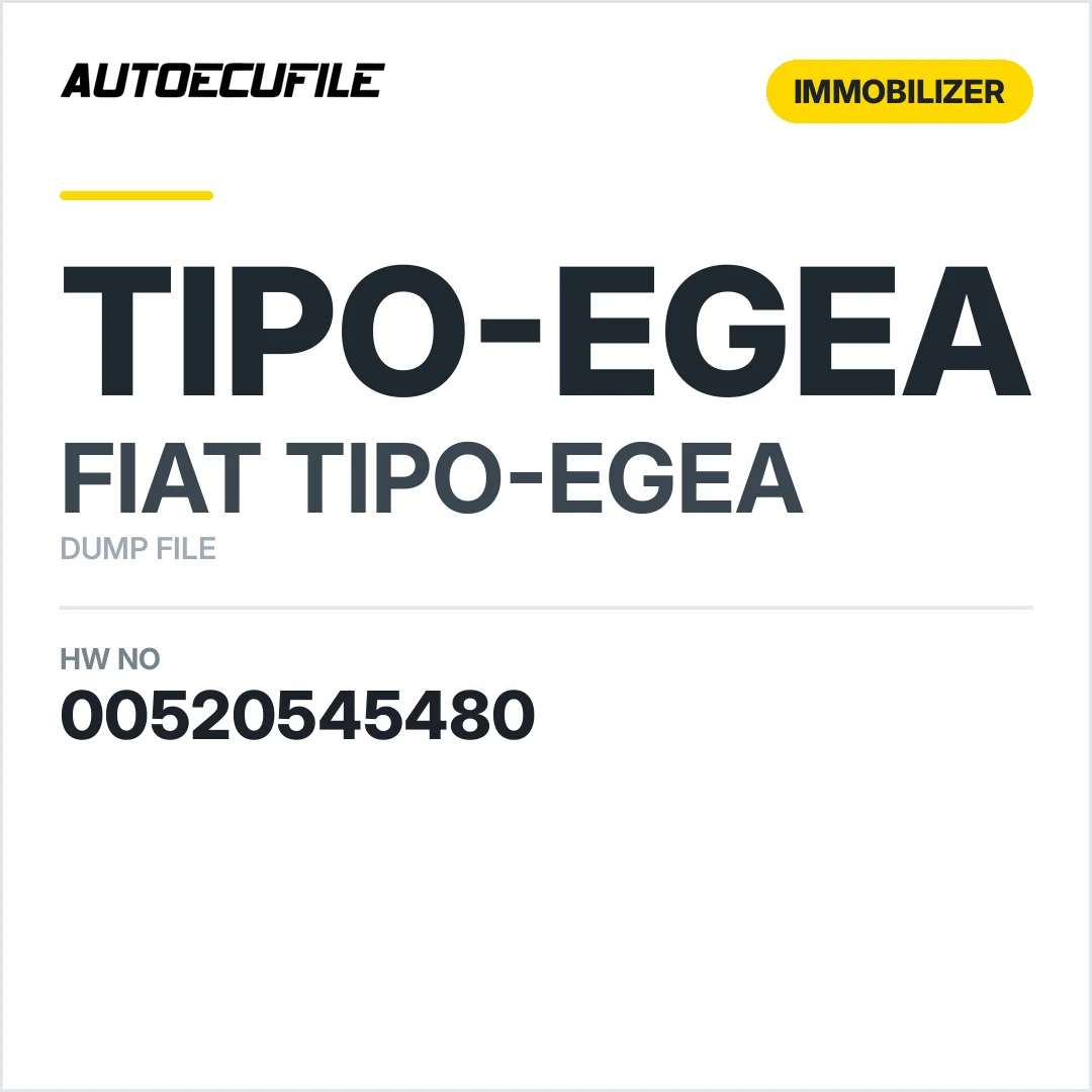 FIAT EGEA BODY COMPUTER 00520545480 DUMP