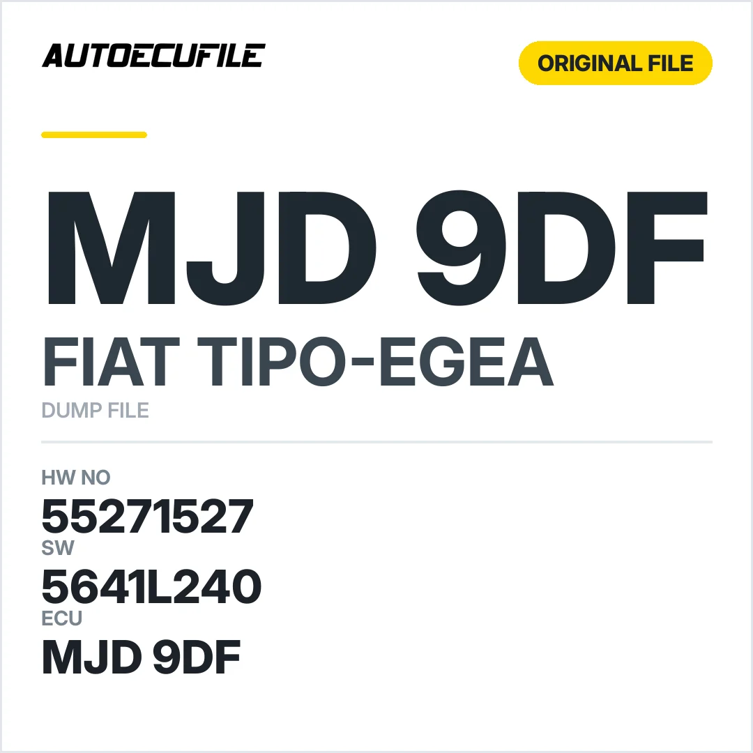 FIAT EGEA MJD 9DF 55271527 5641L240 DUMP