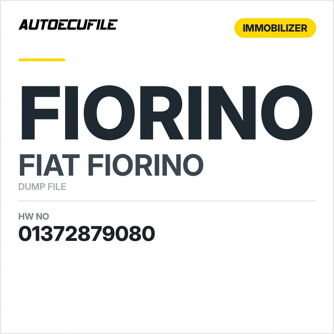 FIAT FIORINO BODY COMPUTER 01372879080 DUMP