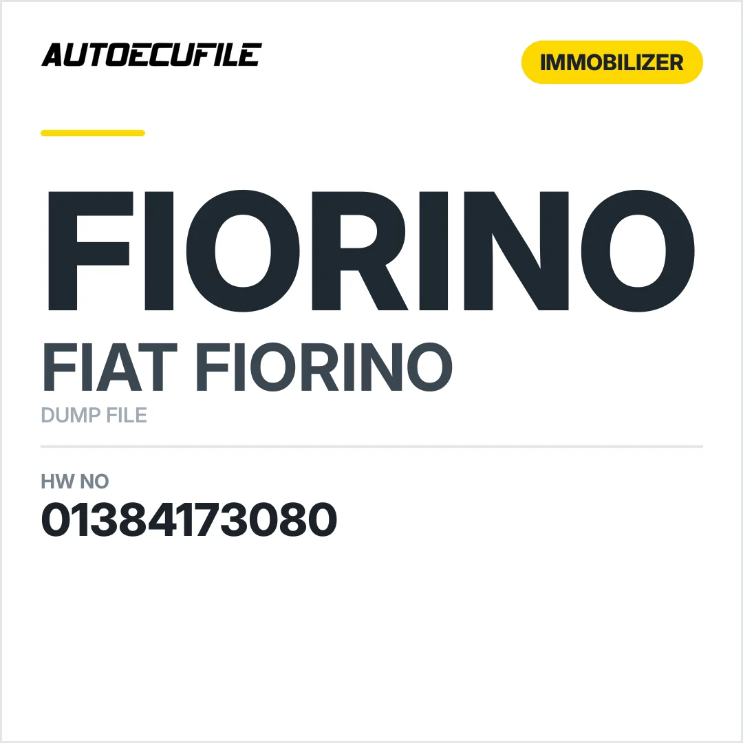 FIAT FIORINO BODY COMPUTER 01384173080 DUMP