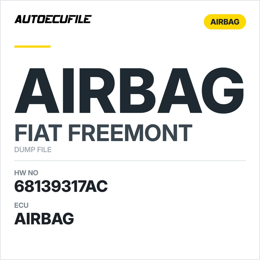 FIAT FREEMONT AIRBAG 68139317AC 5WY89130 DUMP