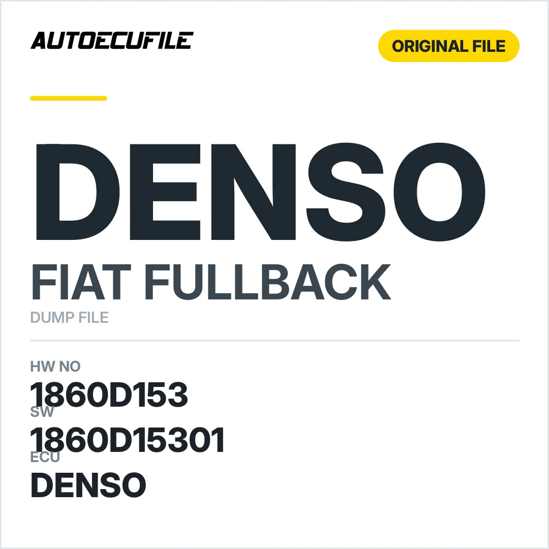FIAT FULLBACK DENSO 4N15 1860D153 1860D15301 DUMP