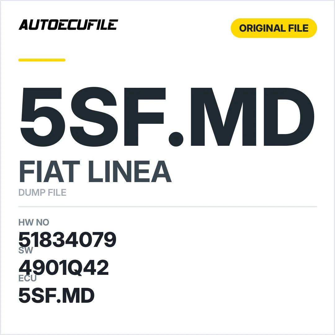 FIAT LINEA 5SF.MD 51834079 4901Q42 DUMP