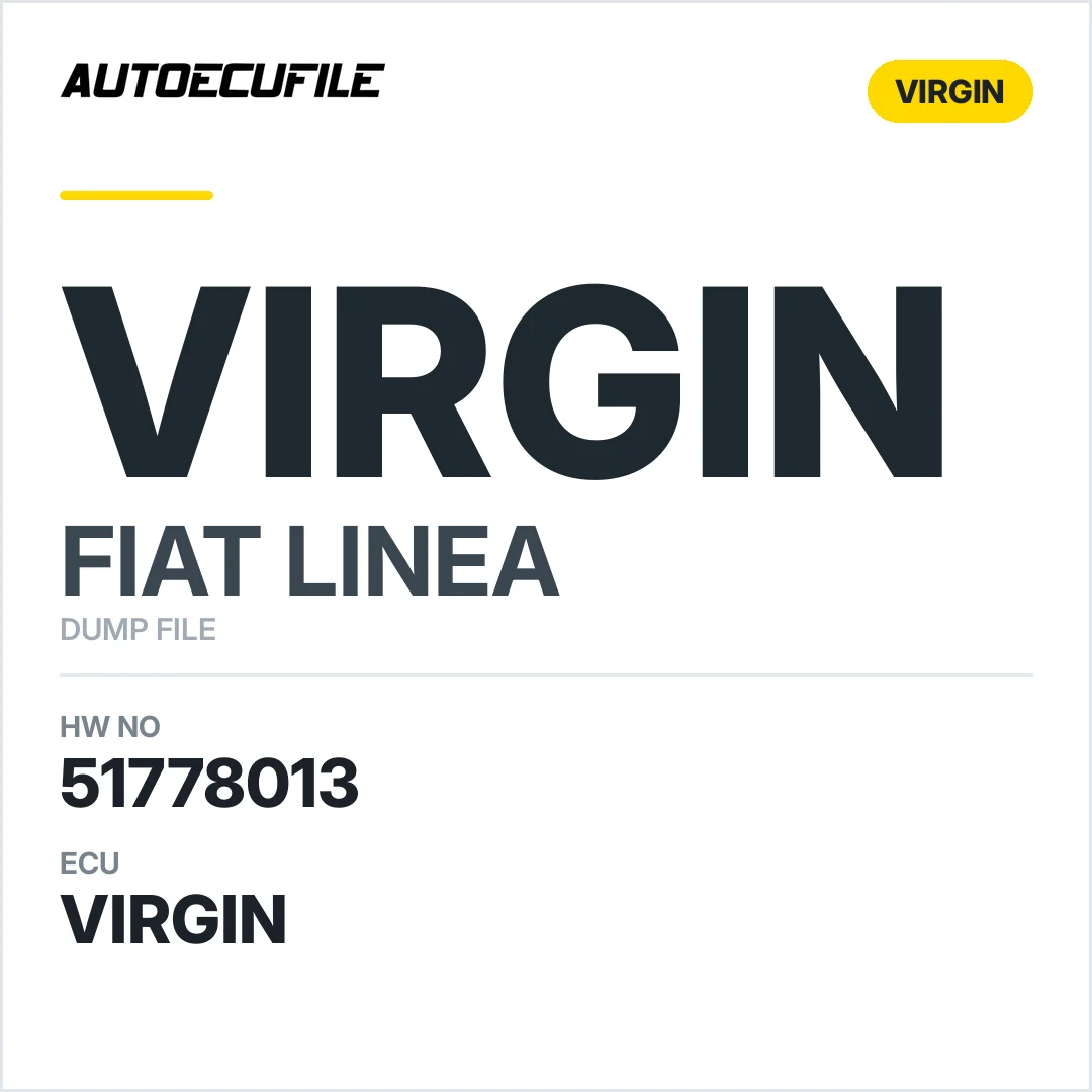 FIAT LINEA BODY 51778013 VIRGIN DUMP