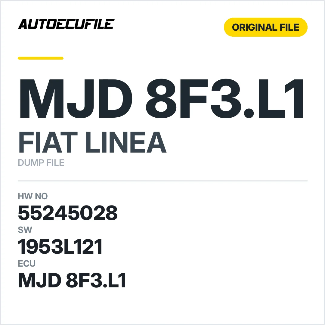 FIAT LINEA MJD 8F3.L1 55245028 1953L121 DUMP