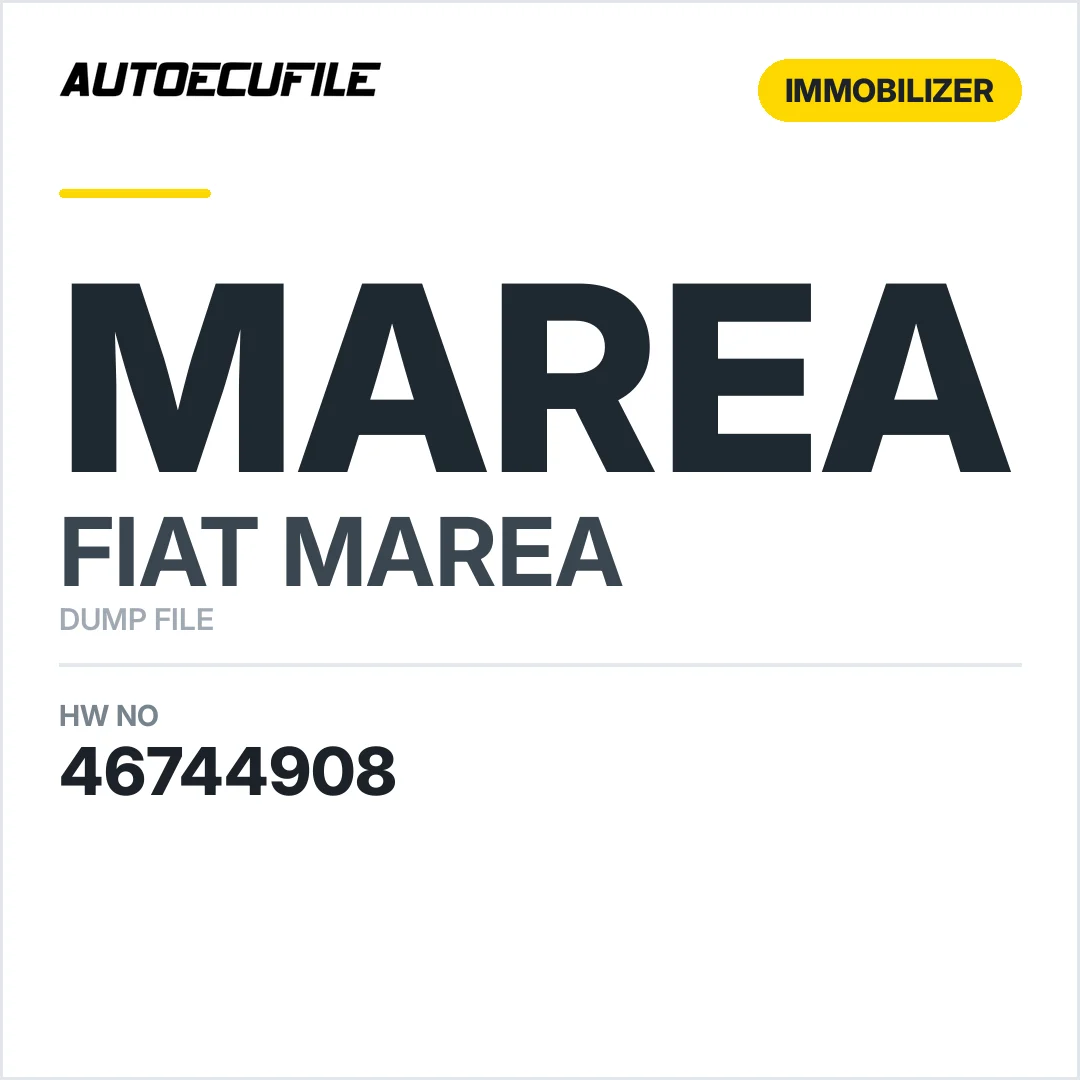 FIAT MAREA IMMOBOOX 46744908 DUMP
