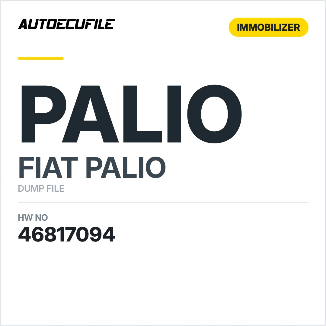 FIAT PALIO BODY COMPUTER 46817094 DUMP