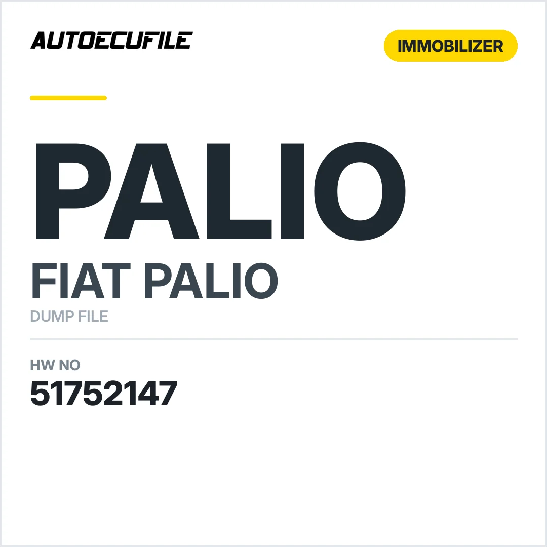 FIAT PALIO BODY COMPUTER 51752147 501861420001 DUMP