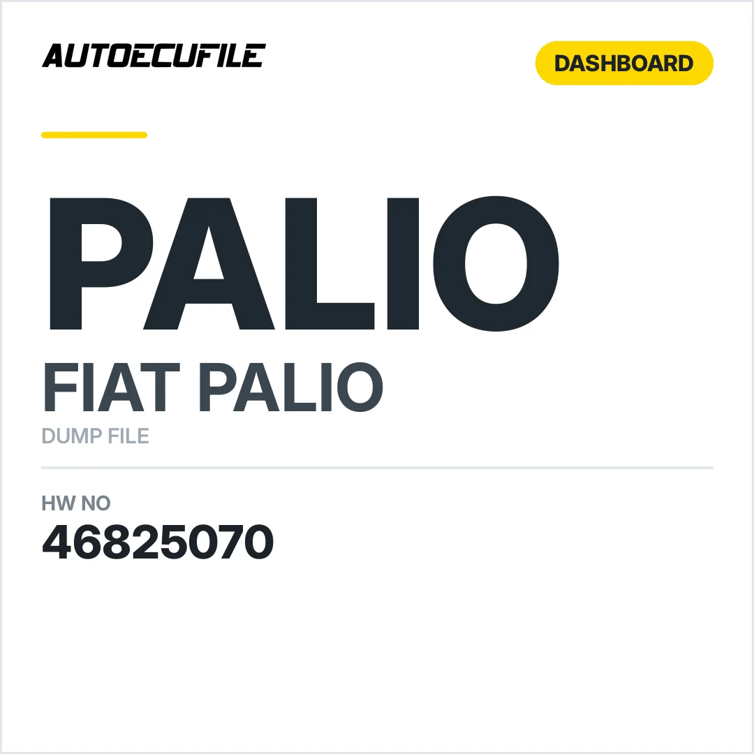 FIAT PALIO DASHBOARD 46825070 DUMP