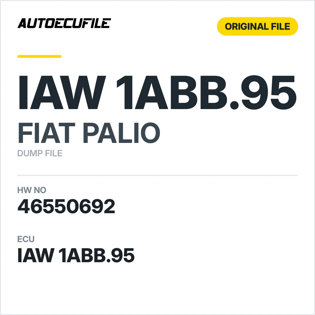 FIAT PALIO IAW 1ABB.95 46550692  DUMP