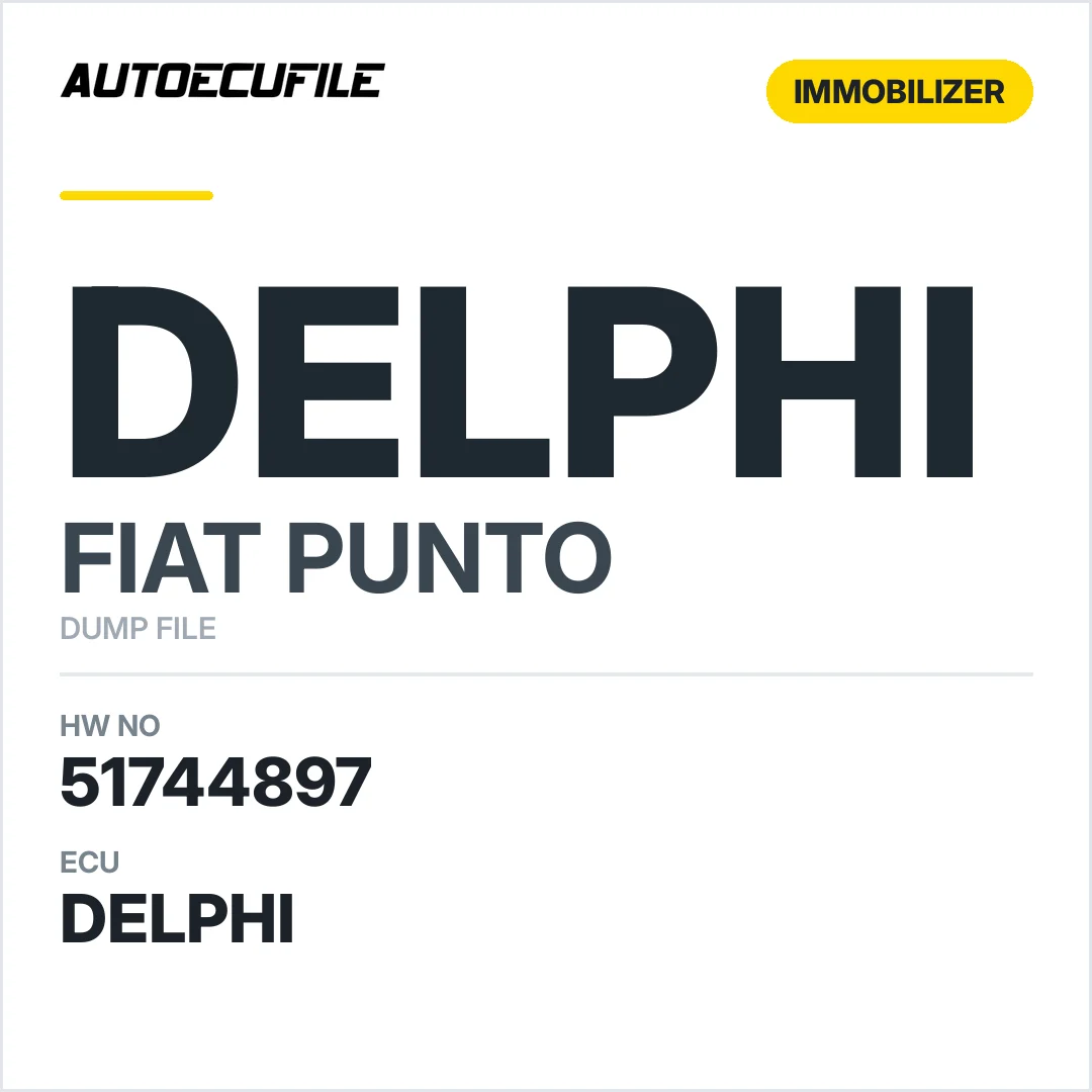 FIAT PUNTO BODY 51744897  DUMP