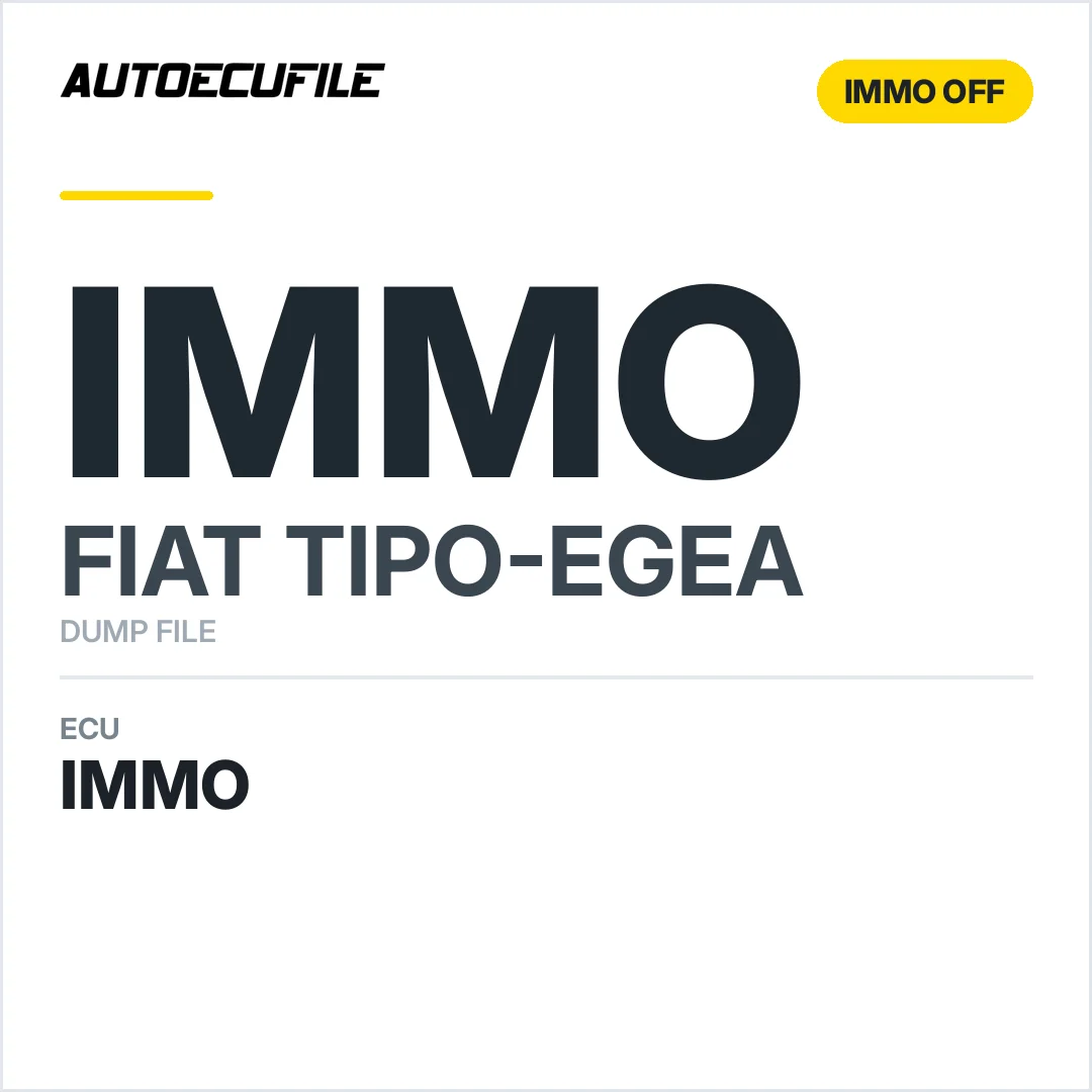 FIAT TIPO-EGEA 9DF 55271527 IMMO OFF DUMP