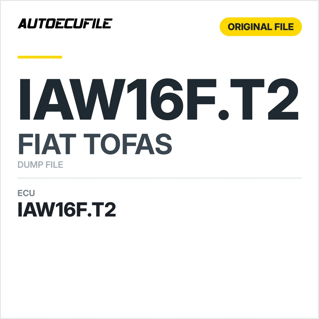 FIAT TOFAS IAW 16F.T2 DUMP