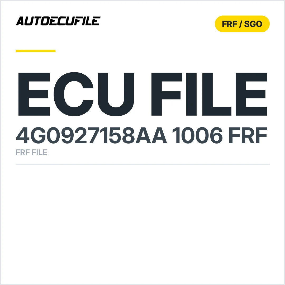 4G0927158AA 1006 FRF FILE