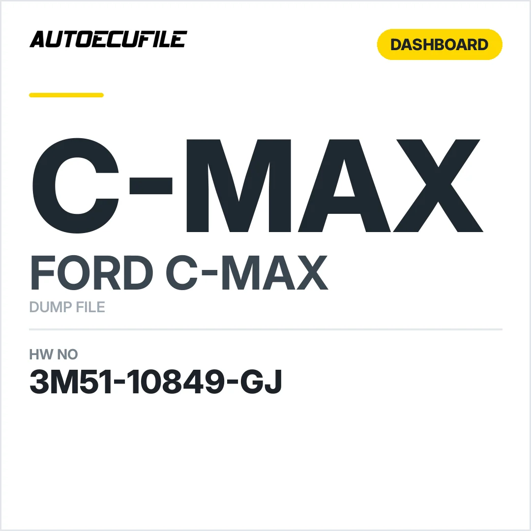 FORD C-MAX DASH BOARD  3M51-10849-GJ DUMP