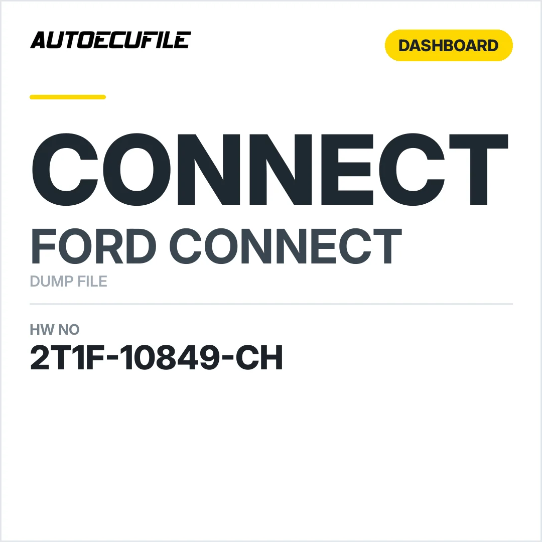 FORD CONNECT DASHBOARD 2T1F-10849-CH DUMP
