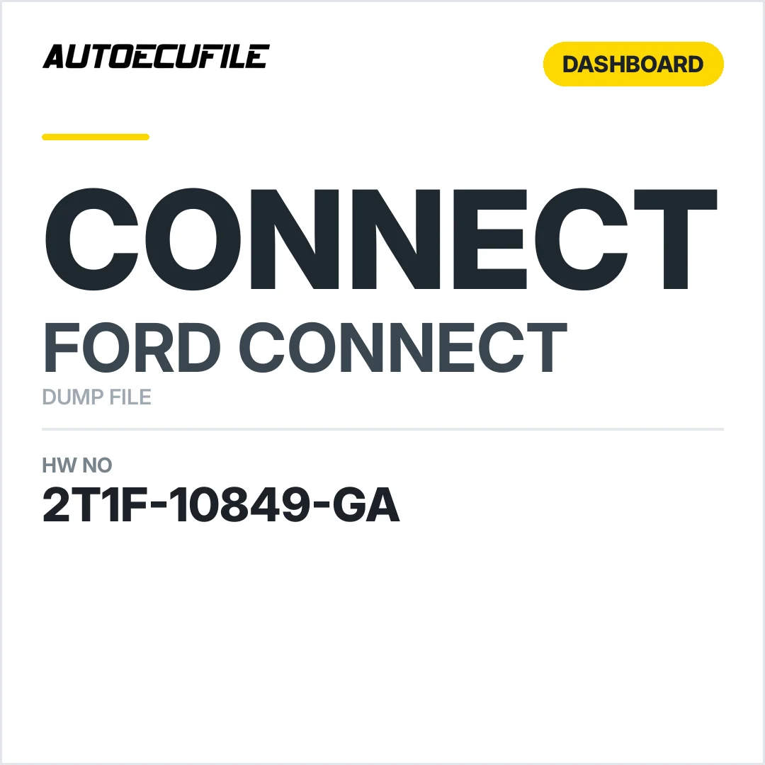 FORD CONNECT DASHBOARD 2T1F-10849-GA DUMP