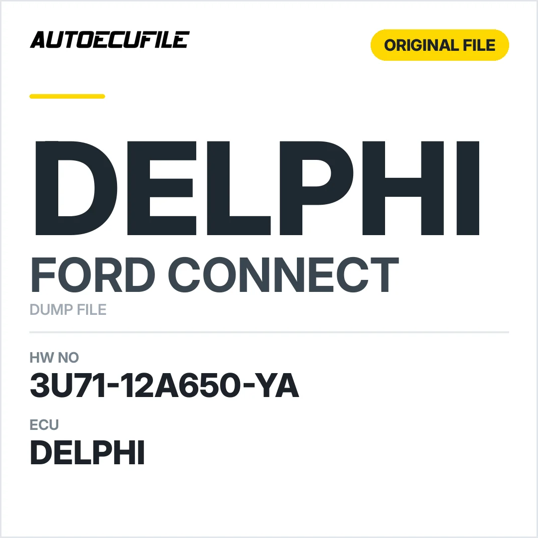 FORD CONNECT DELPHI 2T1A-12A650-DD DUMP